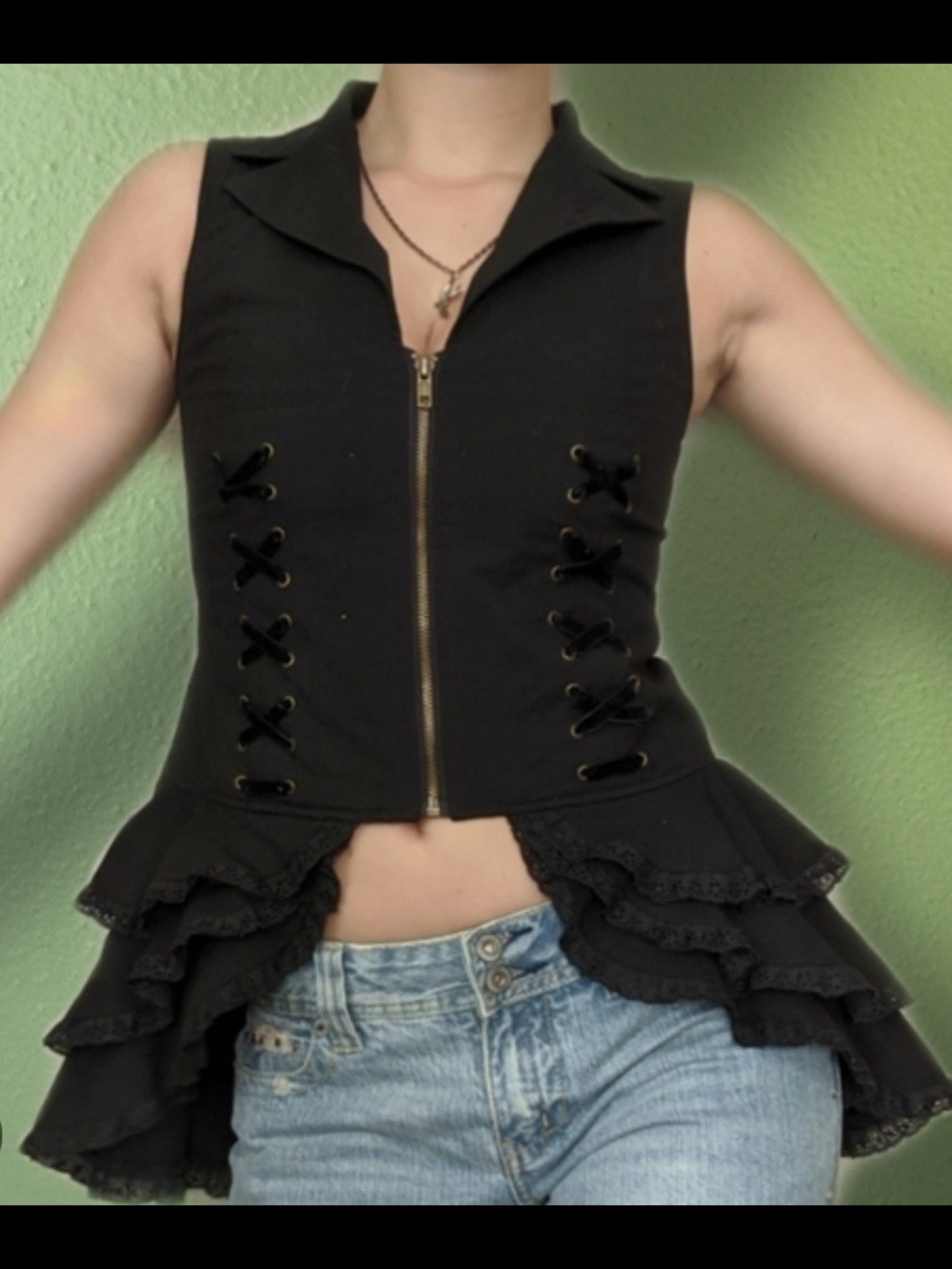 Spin Doctor Black Jacket with Skull Tag